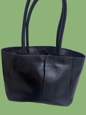 Armani Exchange Black Leather Tote